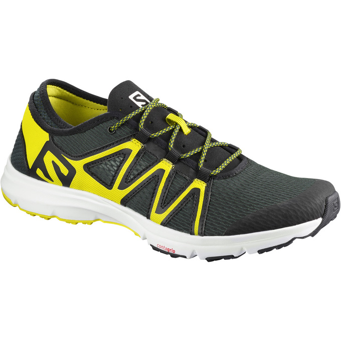 SALOMON CROSSAMPHIBIAN SWIFT Philippines - Men's Water Shoe - Black/Yellow | 670548-OIV